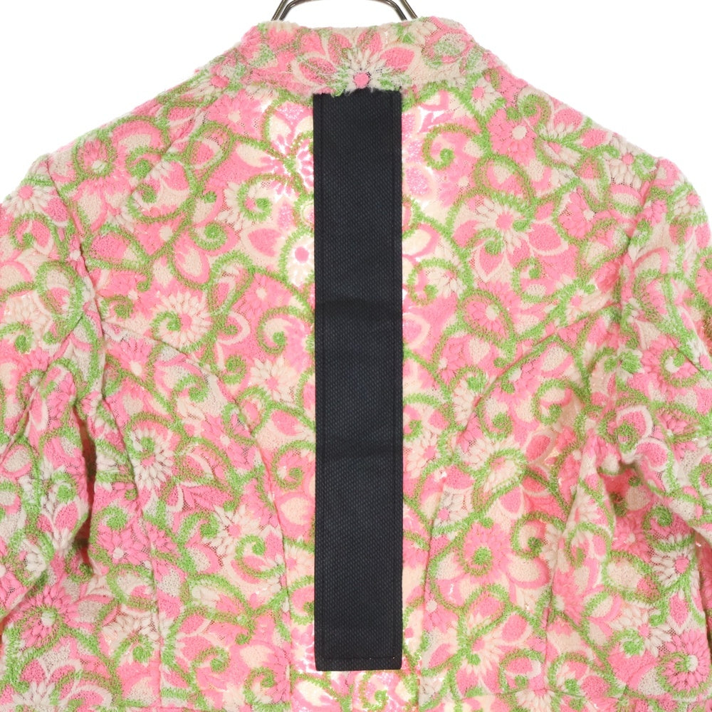 COMME des GARCONS(コムデギャルソン) 23SS フラワー刺繍 テーラードジャケット ピンク レディース GM-J009