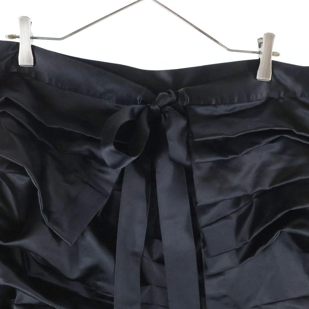 COMME des GARCONS(コムデギャルソン) 14SS プリーツ ラップ 巻きスカート レディース ブラック GM-S008