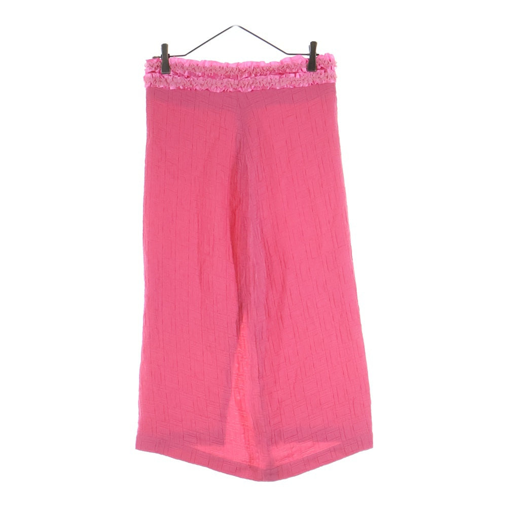 COMME des GARCONS(コムデギャルソン) 08AW ウエストギャザー ダイアゴナル ロングスカート ピンク レディース GB-S011 AD2008