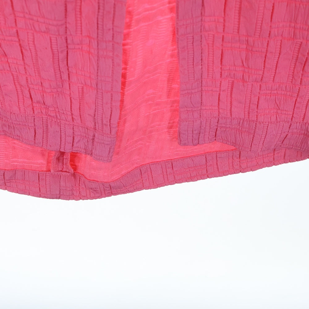 COMME des GARCONS(コムデギャルソン) 08AW ウエストギャザー ダイアゴナル ロングスカート ピンク レディース GB-S011 AD2008