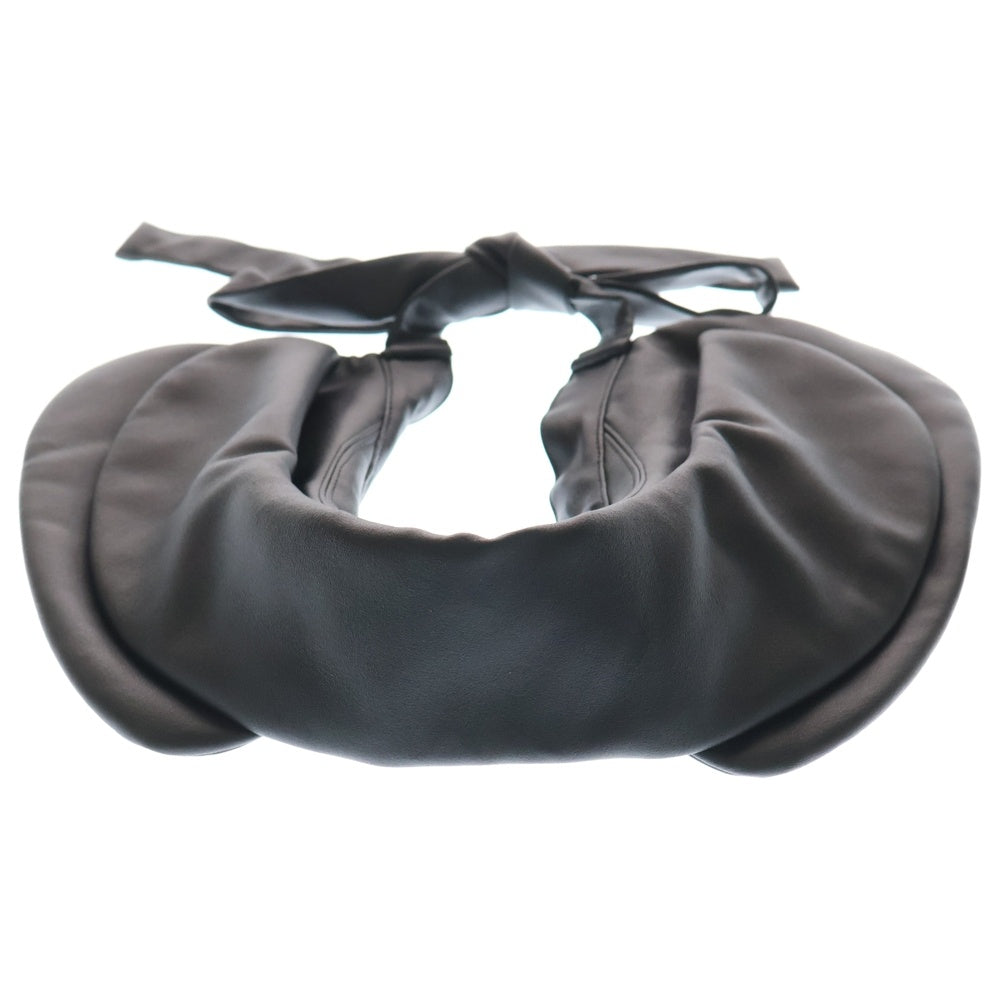 COMME des GARCONS(コムデギャルソン) 16AW カットオフノーカラー アセテート フェイクレザー チョーカー ブラック レディース GR-B010