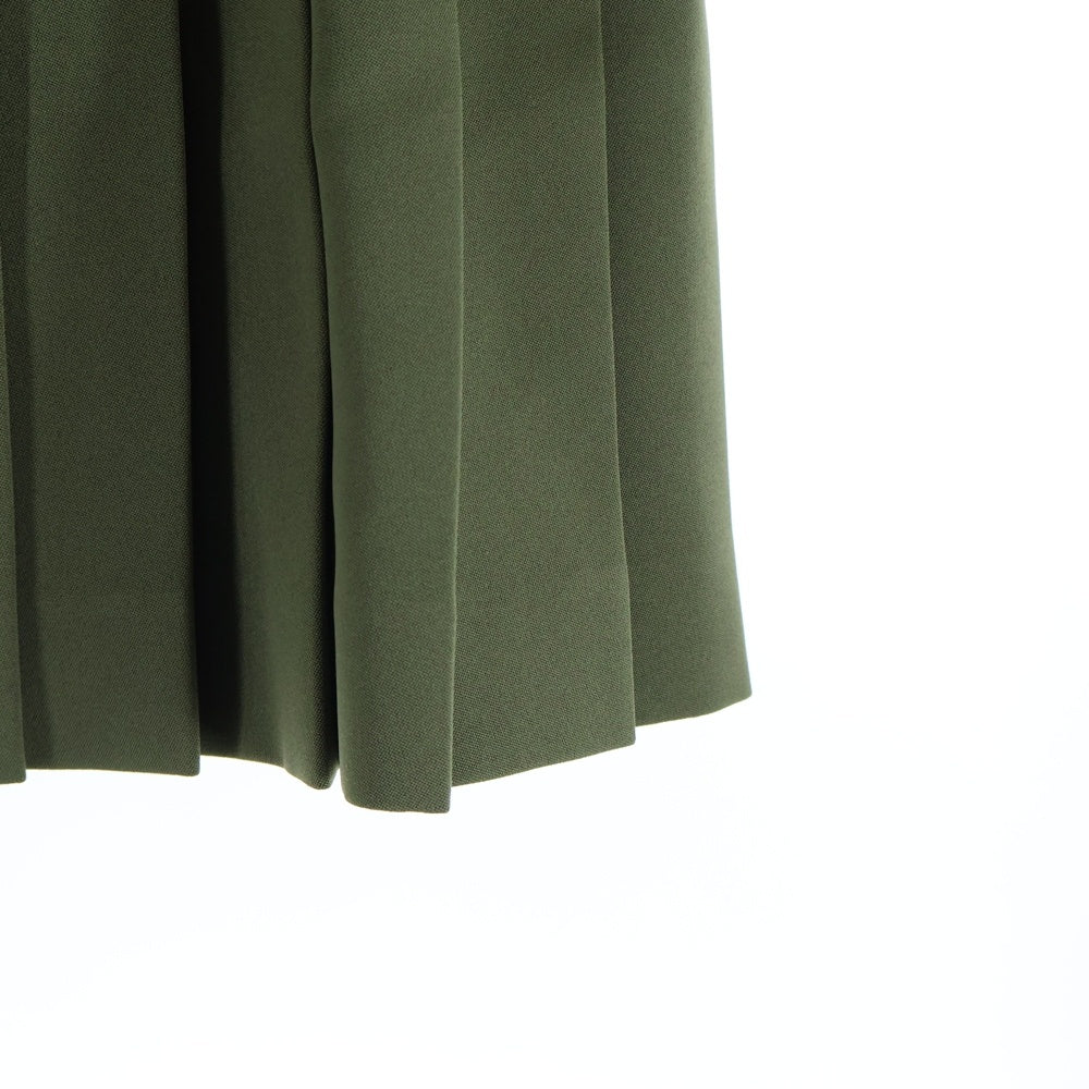 COMME des GARCONS(コムデギャルソン) 09AW プリーツ ベルテッド ラップスカート カーキ レディース GD-S019