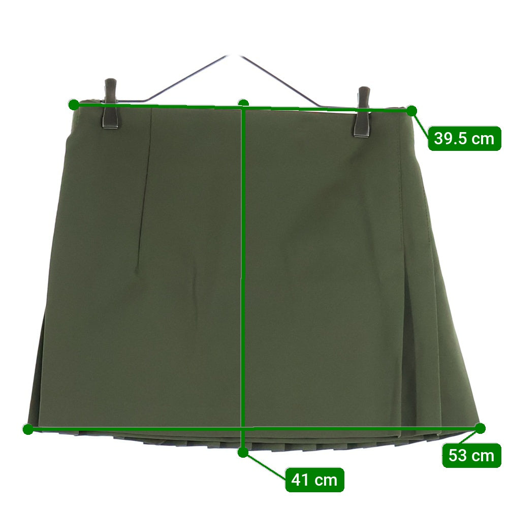 COMME des GARCONS(コムデギャルソン) 09AW プリーツ ベルテッド ラップスカート カーキ レディース GD-S019