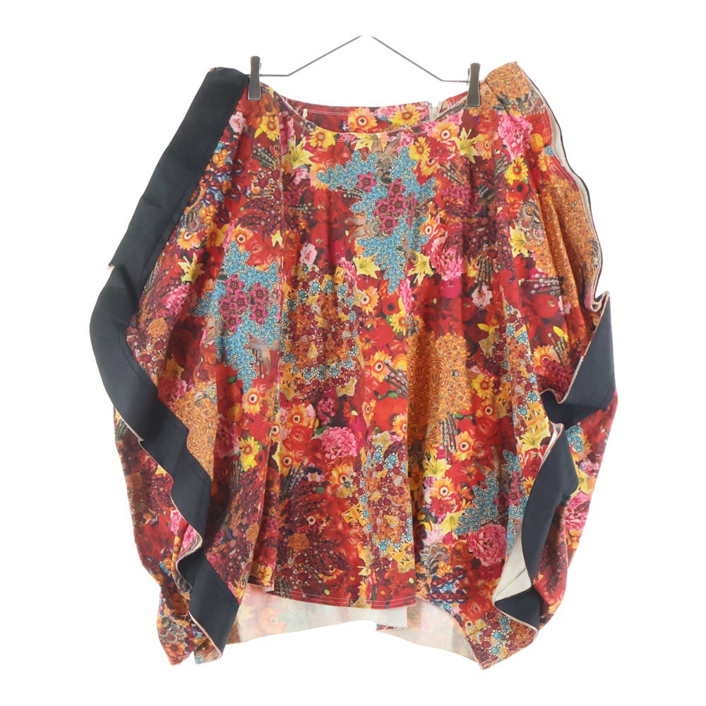 COMME des GARCONS(コムデギャルソン) 04SS アブストラクト期 変形 立体裁断 フラワー総柄 ベルスカート レディース マルチ GM-S020