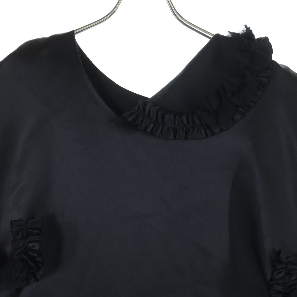 COMME des GARCONS(コムデギャルソン) 14SS フリル 変形 アシンメトリー ワンピース ブラック レディース GM-O008 AD2013