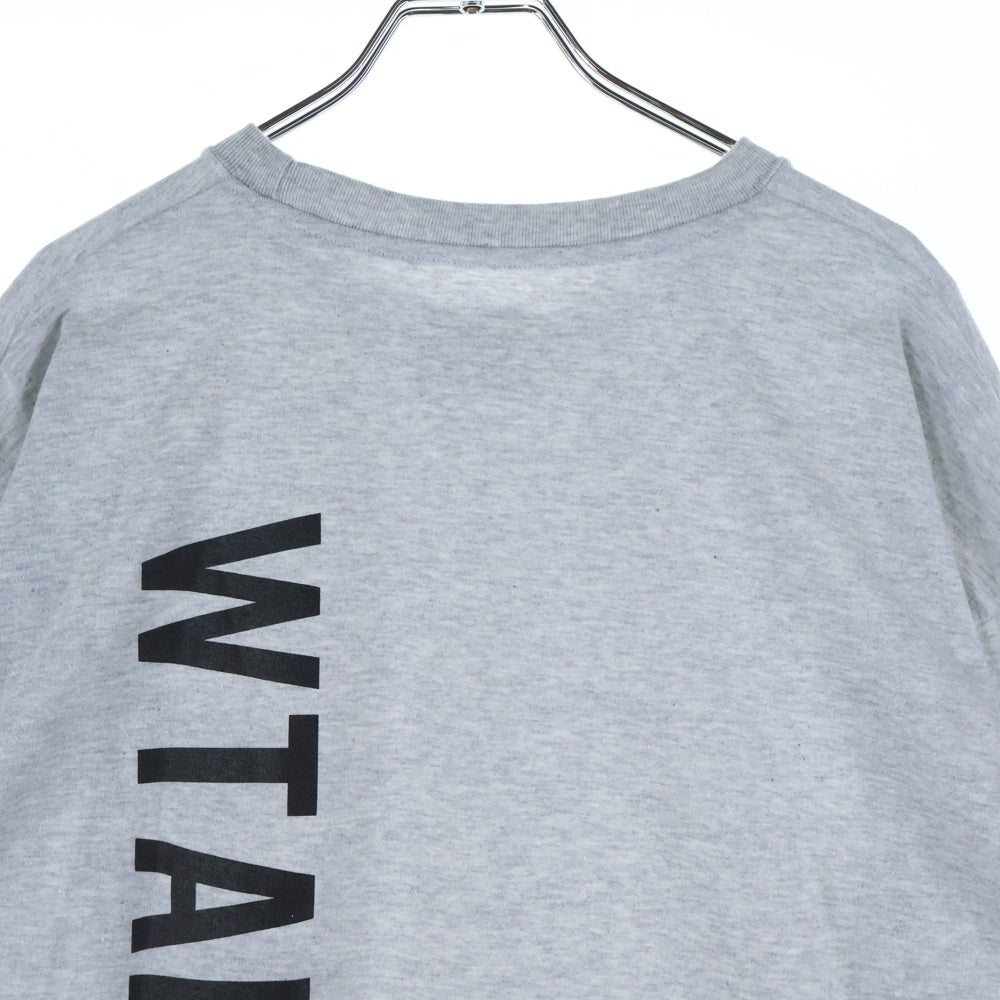 WTAPS(ダブルタップス) 25SS WOUND/LS /CTPL フロントプリント クルーネック長袖Tシャツ カットソー グレー 251ATDT-CSM10