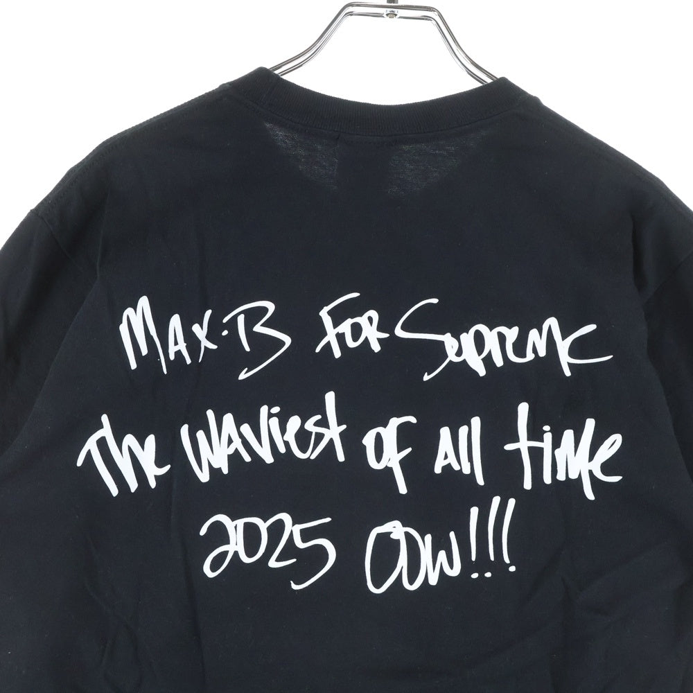 SUPREME(シュプリーム) 25SS Max B Tee マックスB フォトプリント クルーネック半袖Tシャツ カットソー ブラック
