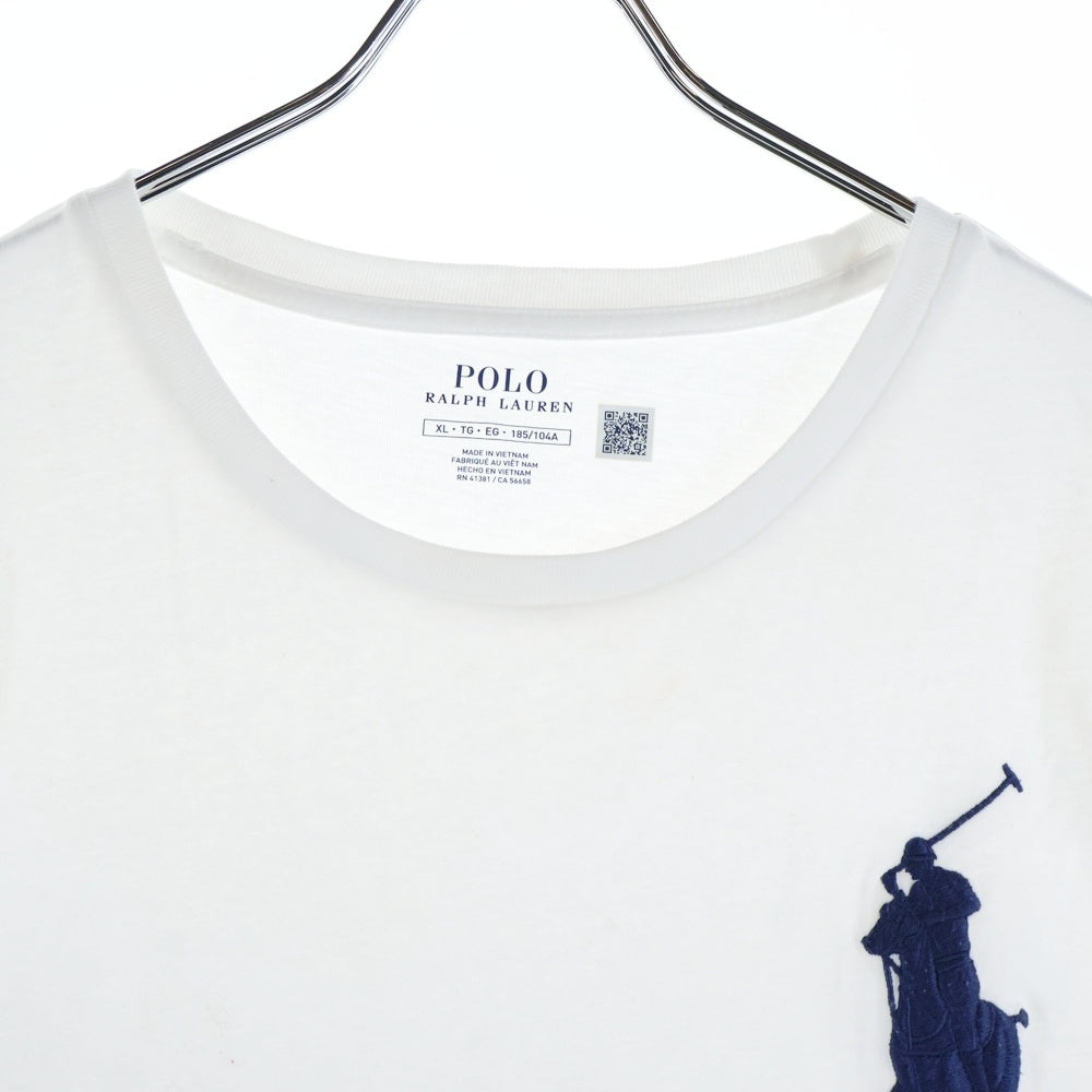 POLO RALPH LAUREN(ポロラルフローレン) ビッグポニー刺繍 クルーネック 半袖Tシャツカットソー ホワイト