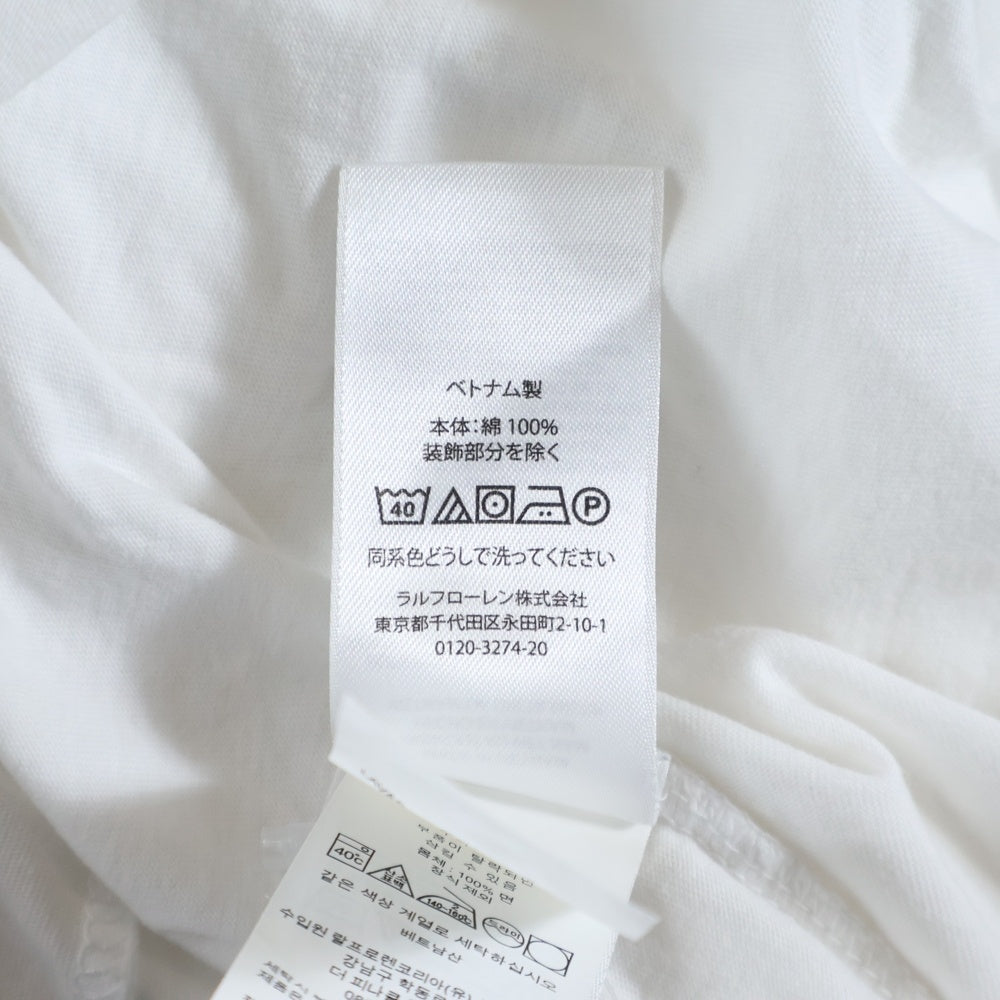 POLO RALPH LAUREN(ポロラルフローレン) ビッグポニー刺繍 クルーネック 半袖Tシャツカットソー ホワイト