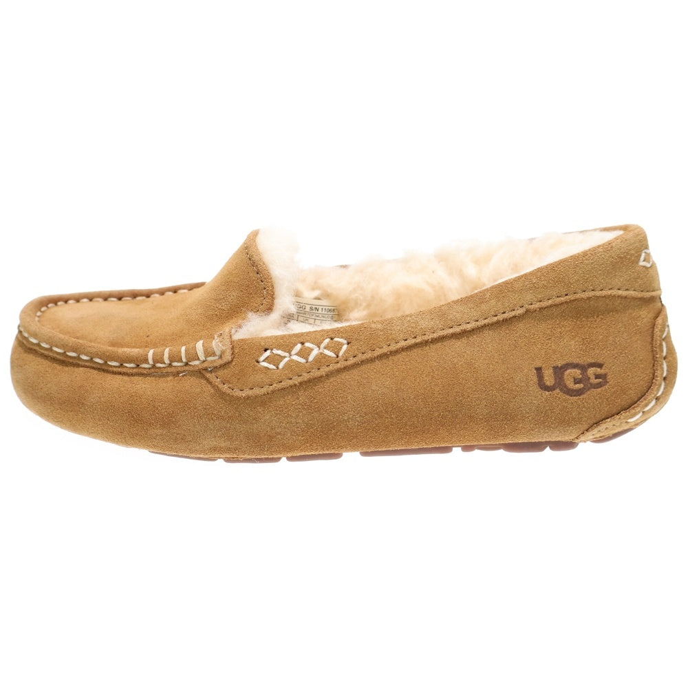 UGG(アグ) ANSLEY アンスレー ムートン モカシン フラットシューズ スリッポン ブラウン 1106878 レディース