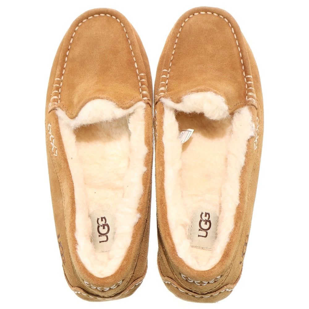 UGG(アグ) ANSLEY アンスレー ムートン モカシン フラットシューズ スリッポン ブラウン 1106878 レディース