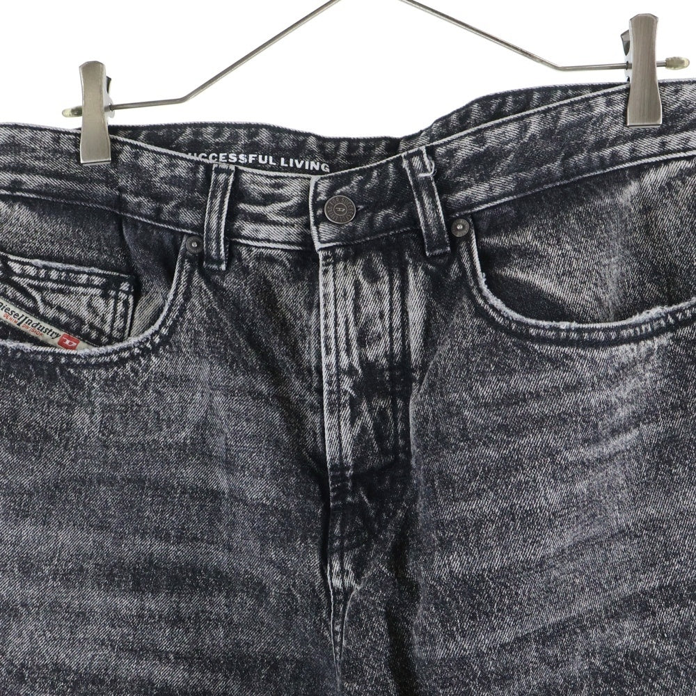 DIESEL(ディーゼル) D-MALON-S ウォッシュド加工 デニムパンツ ブラック A14773