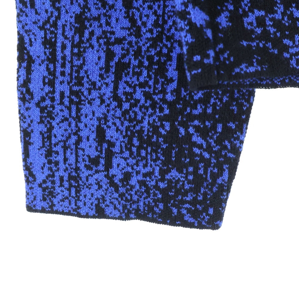 DIESEL(ディーゼル) K-MASTICE ジャガード クルーネック ニットセーター ブルー A17551