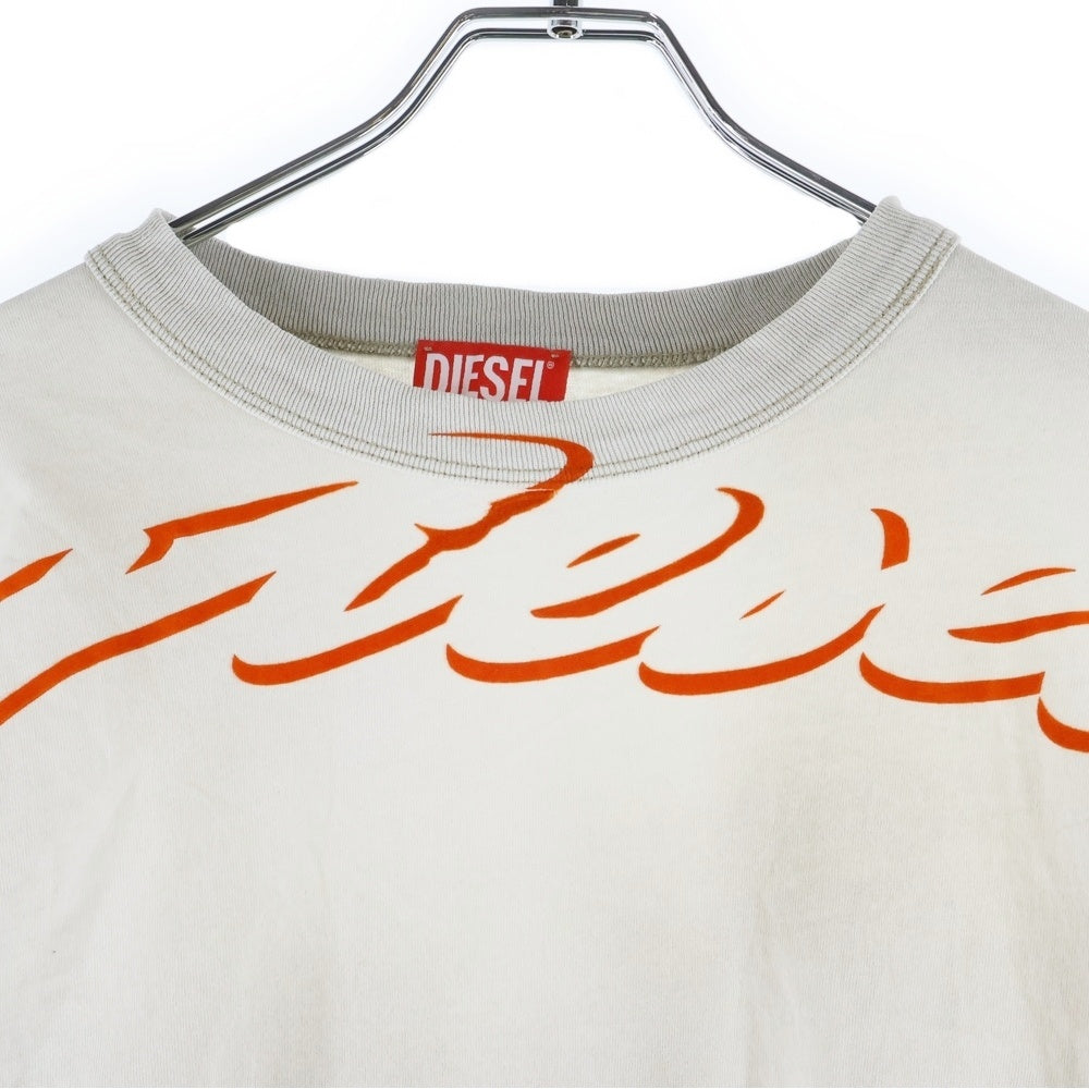 DIESEL(ディーゼル) T-WESHER-02 レイヤードロングスリーブ長袖Tシャツカットソー グレー A14879