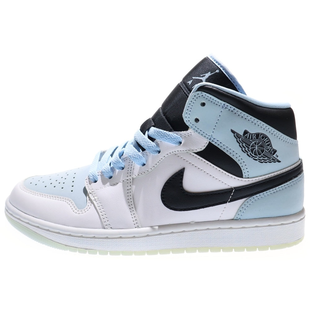 NIKE(ナイキ) AIR JORDAN 1 MID ICE BLUE NUBUCK エアジョーダン1 アイスブルー ヌバック ハイカットスニーカー ブルー/ホワイト US7/25cm DV1308-104