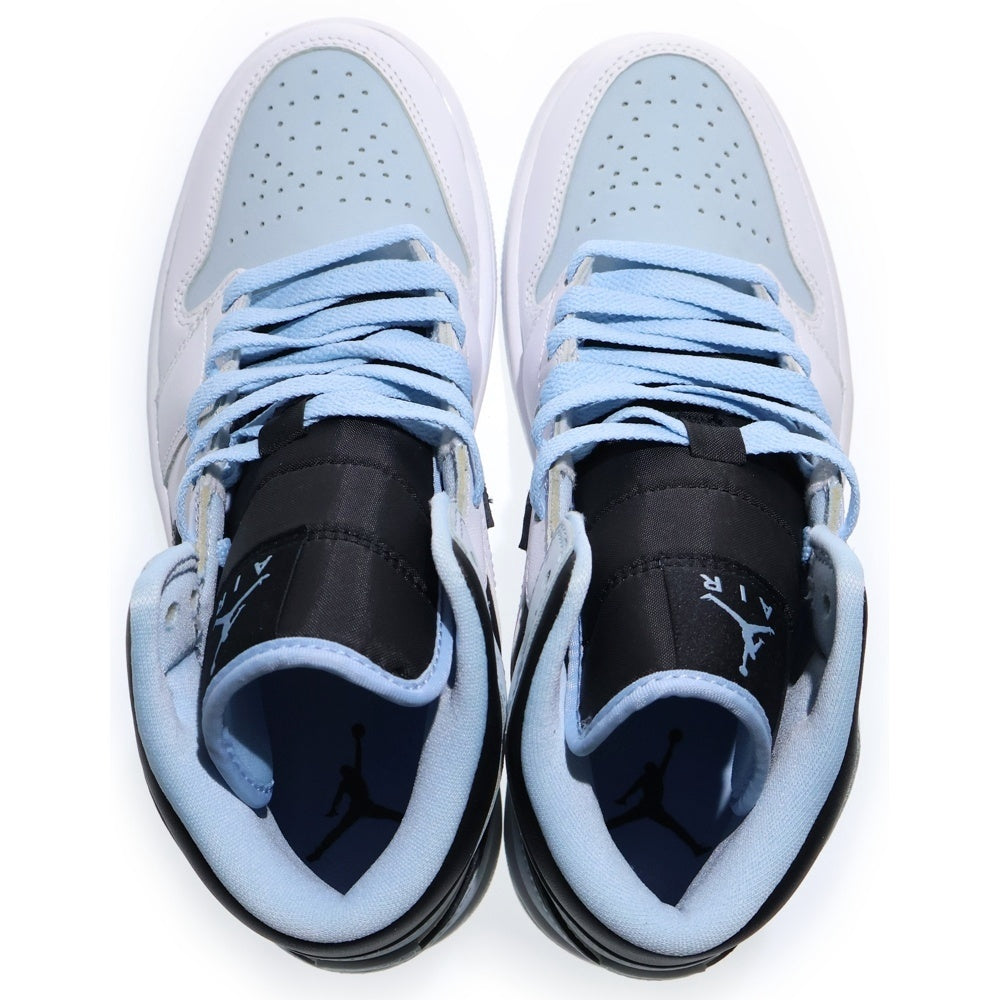 NIKE(ナイキ) AIR JORDAN 1 MID ICE BLUE NUBUCK エアジョーダン1 アイスブルー ヌバック ハイカットスニーカー ブルー/ホワイト US7/25cm DV1308-104