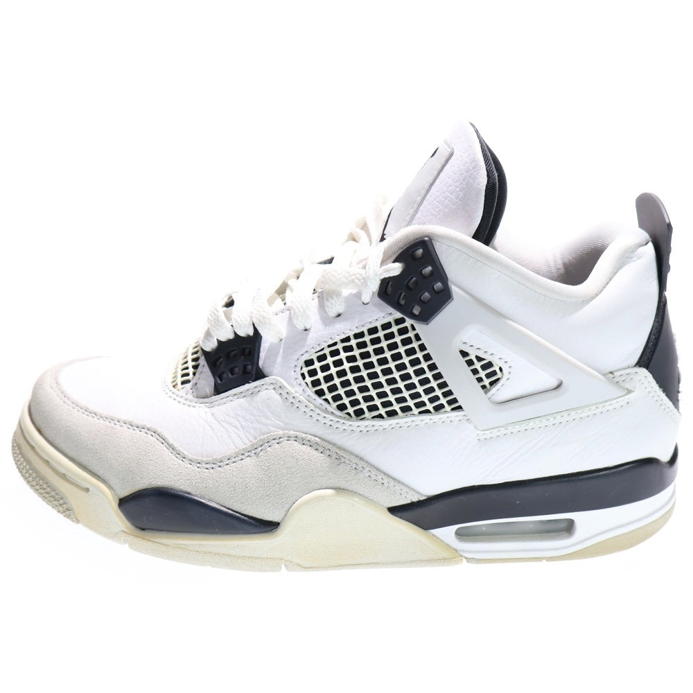 NIKE(ナイキ) AIR JORDAN 4 MILITARY BLACK エアジョーダン4 ハイカットスニーカー ホワイト US8/26cm DH6927-111