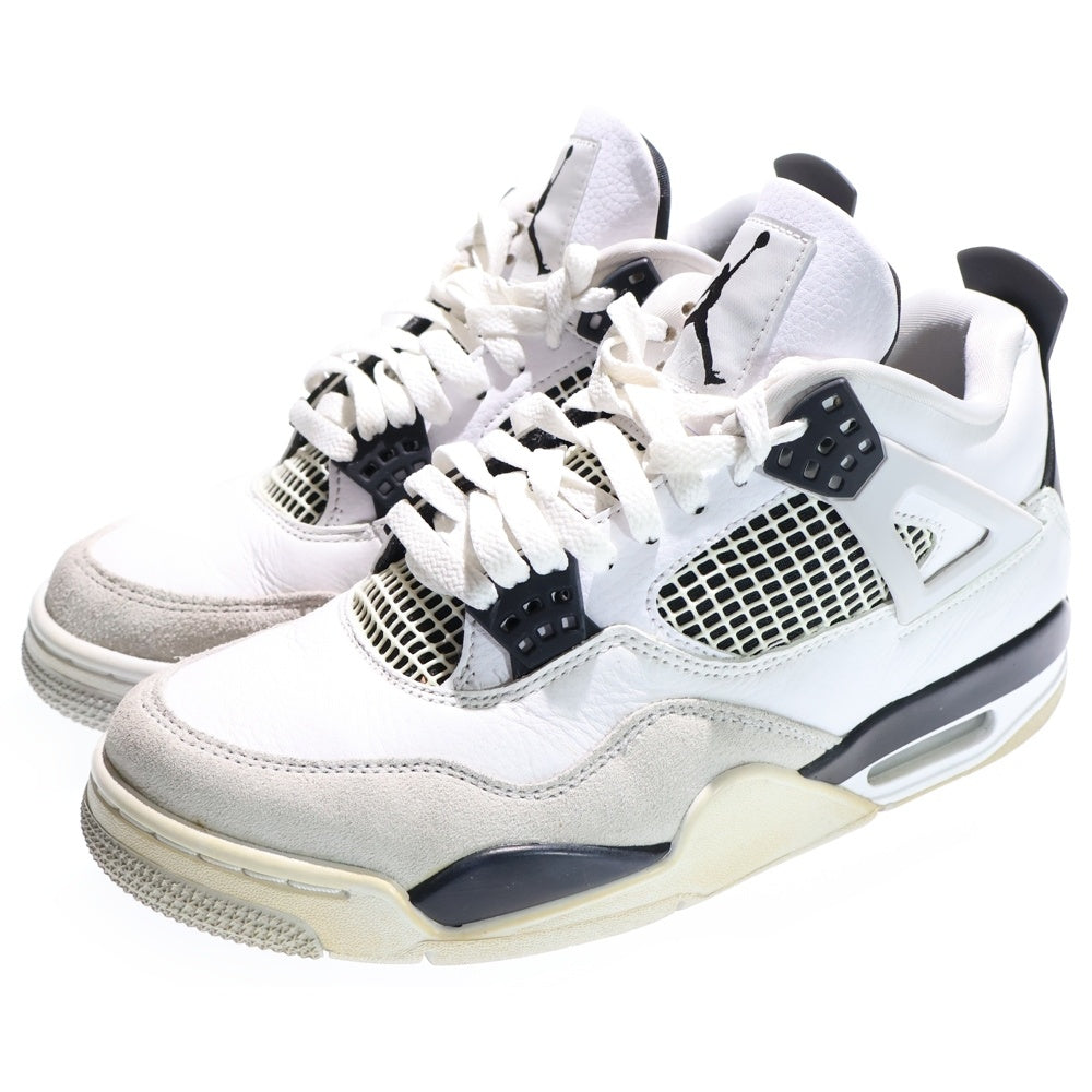 NIKE(ナイキ) AIR JORDAN 4 MILITARY BLACK エアジョーダン4 ハイカットスニーカー ホワイト US8/26cm DH6927-111