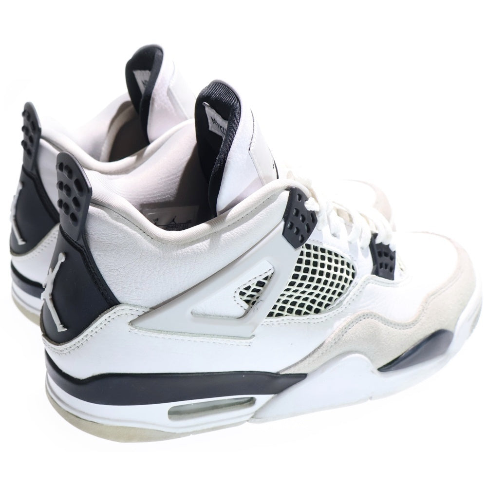 NIKE(ナイキ) AIR JORDAN 4 MILITARY BLACK エアジョーダン4 ハイカットスニーカー ホワイト US8/26cm DH6927-111