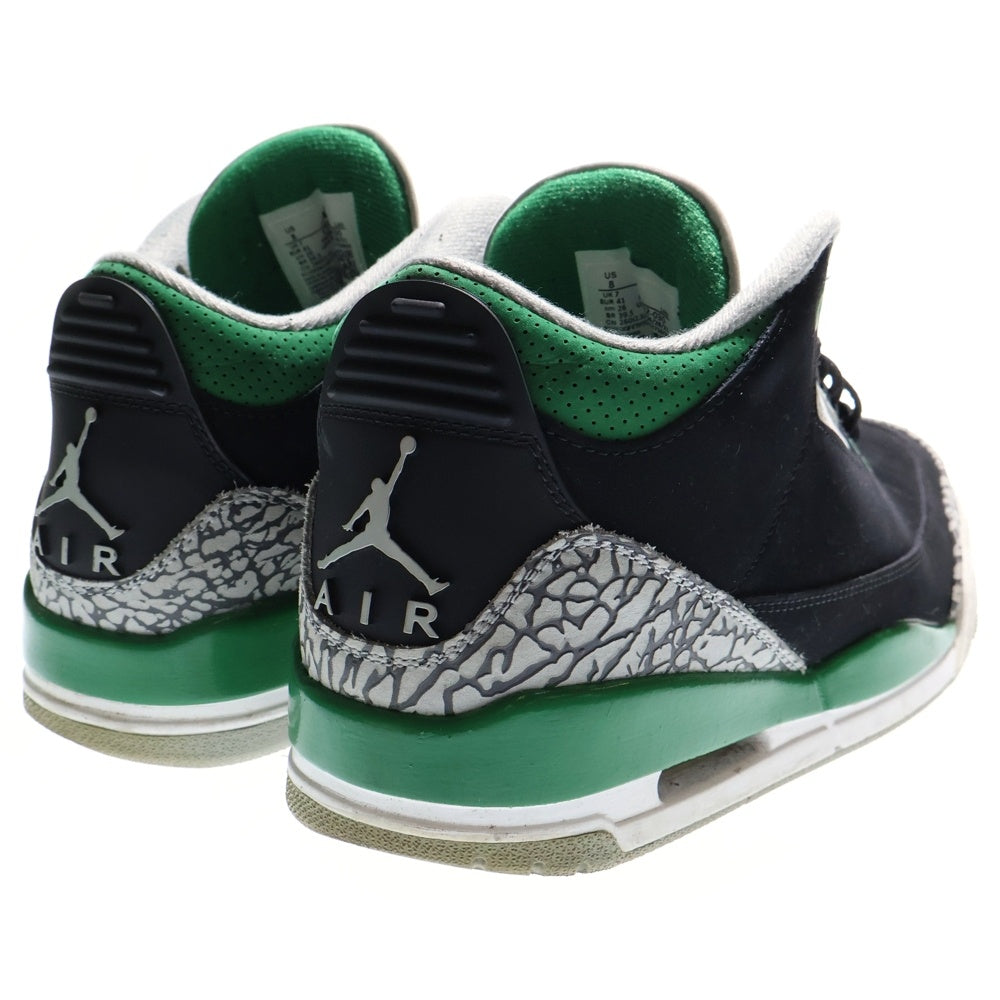 NIKE(ナイキ) AIR JORDAN 3 RETRO PINE GREEN エアジョーダン3 レトロ パイン グリーン ハイカットスニーカー ブラック/グリーン US8/26cm CT8532-030