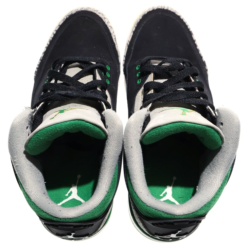 NIKE(ナイキ) AIR JORDAN 3 RETRO PINE GREEN エアジョーダン3 レトロ パイン グリーン ハイカットスニーカー ブラック/グリーン US8/26cm CT8532-030