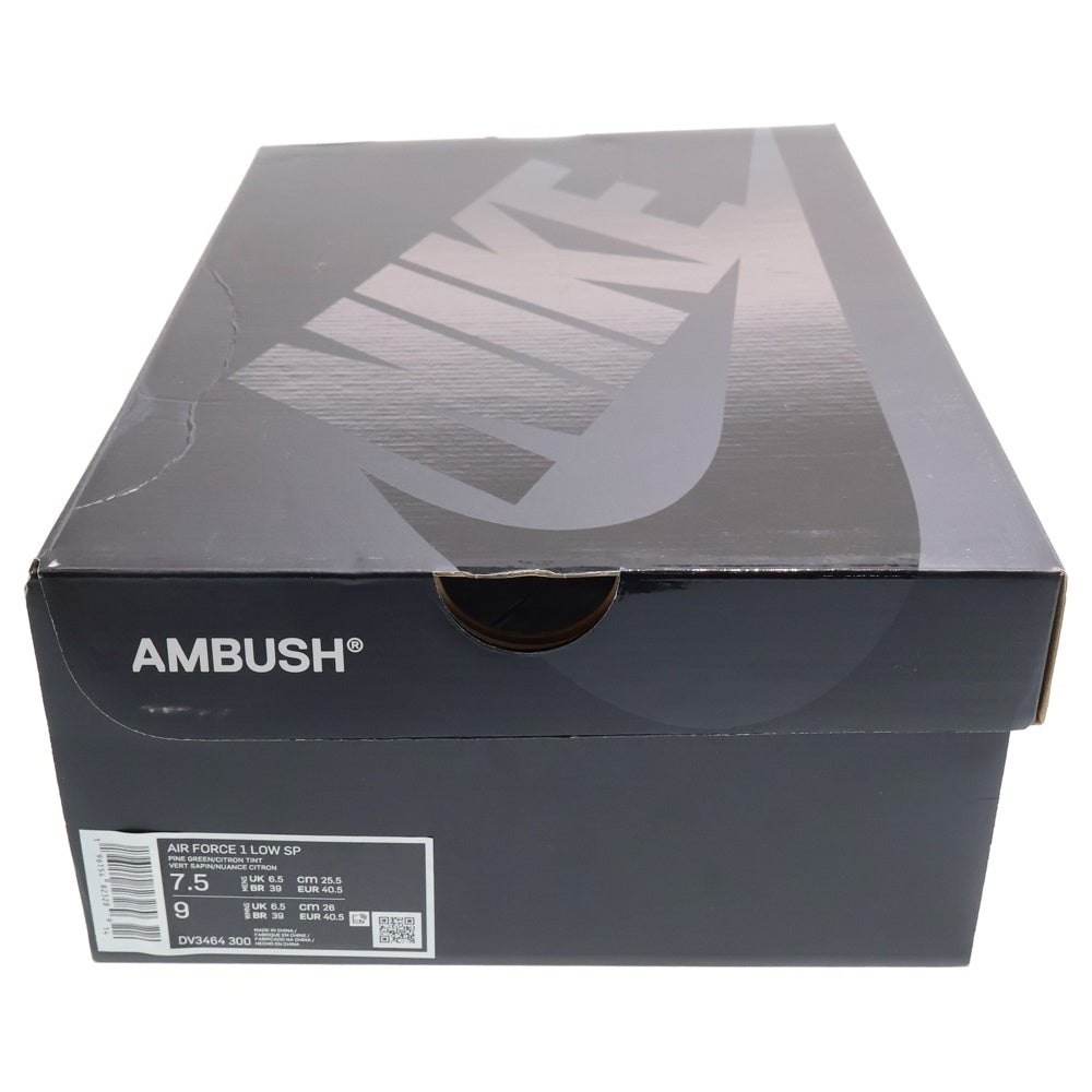 NIKE(ナイキ) ×AMBUSH AIR FORCE1 LOW SP アンブッシュ エアフォース1 ローカットスニーカー グリーン US7.5/25.5cm DV3464-300