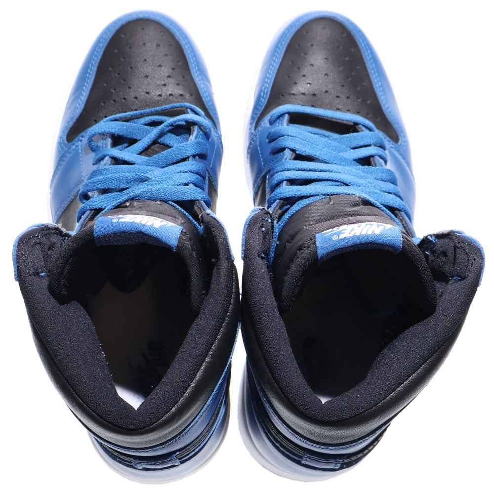 NIKE(ナイキ) AIR JORDAN 1 RETRO HIGH OG DARK MARINA BLUE エアジョーダン1 ダークマリーナブルー ハイカットスニーカー ブラック/ブルー US9/27cm 555088-404