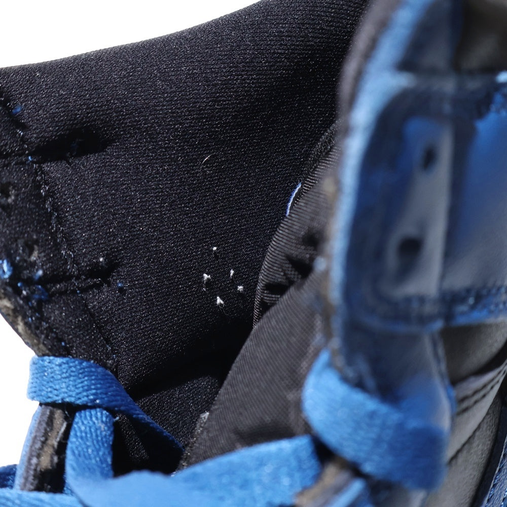 NIKE(ナイキ) AIR JORDAN 1 RETRO HIGH OG DARK MARINA BLUE エアジョーダン1 ダークマリーナブルー ハイカットスニーカー ブラック/ブルー US9/27cm 555088-404