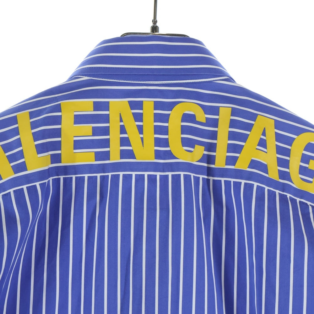 BALENCIAGA(バレンシアガ) 19AW Back Logo Stripe Shirts バックロゴ