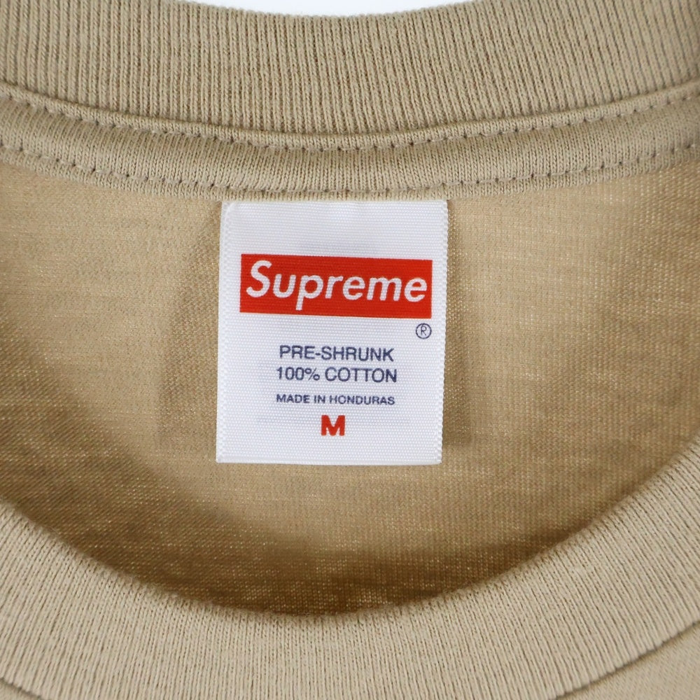 SUPREME(シュプリーム) 25SS Wings Tee ウイングロゴ クルーネック半袖Tシャツ カットソー ベージュ