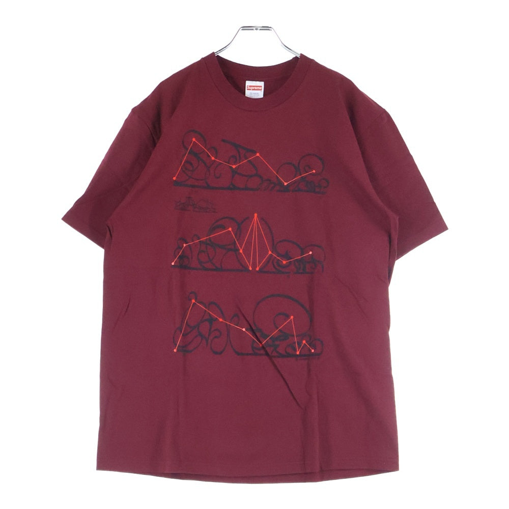 SUPREME(シュプリーム) 18AW System Tee システム フロントプリント クルーネック半袖Tシャツ カットソー バーガンディ