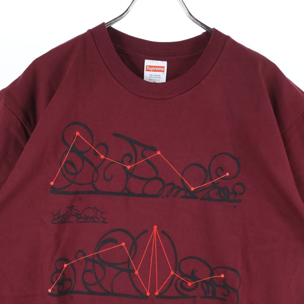 SUPREME(シュプリーム) 18AW System Tee システム フロントプリント クルーネック半袖Tシャツ カットソー バーガンディ