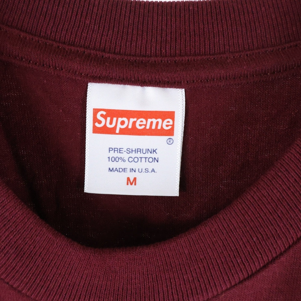 SUPREME(シュプリーム) 18AW System Tee システム フロントプリント クルーネック半袖Tシャツ カットソー バーガンディ