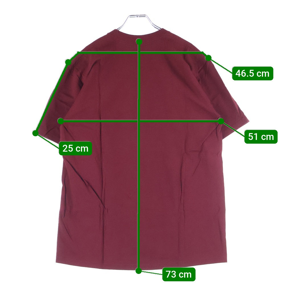 SUPREME(シュプリーム) 18AW System Tee システム フロントプリント クルーネック半袖Tシャツ カットソー バーガンディ