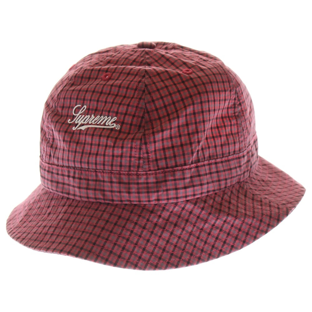 SUPREME(シュプリーム) 25SS Cordura Plaid Bell Hat コーデュラ プレイド ベルハット バケハ 帽子 レッド