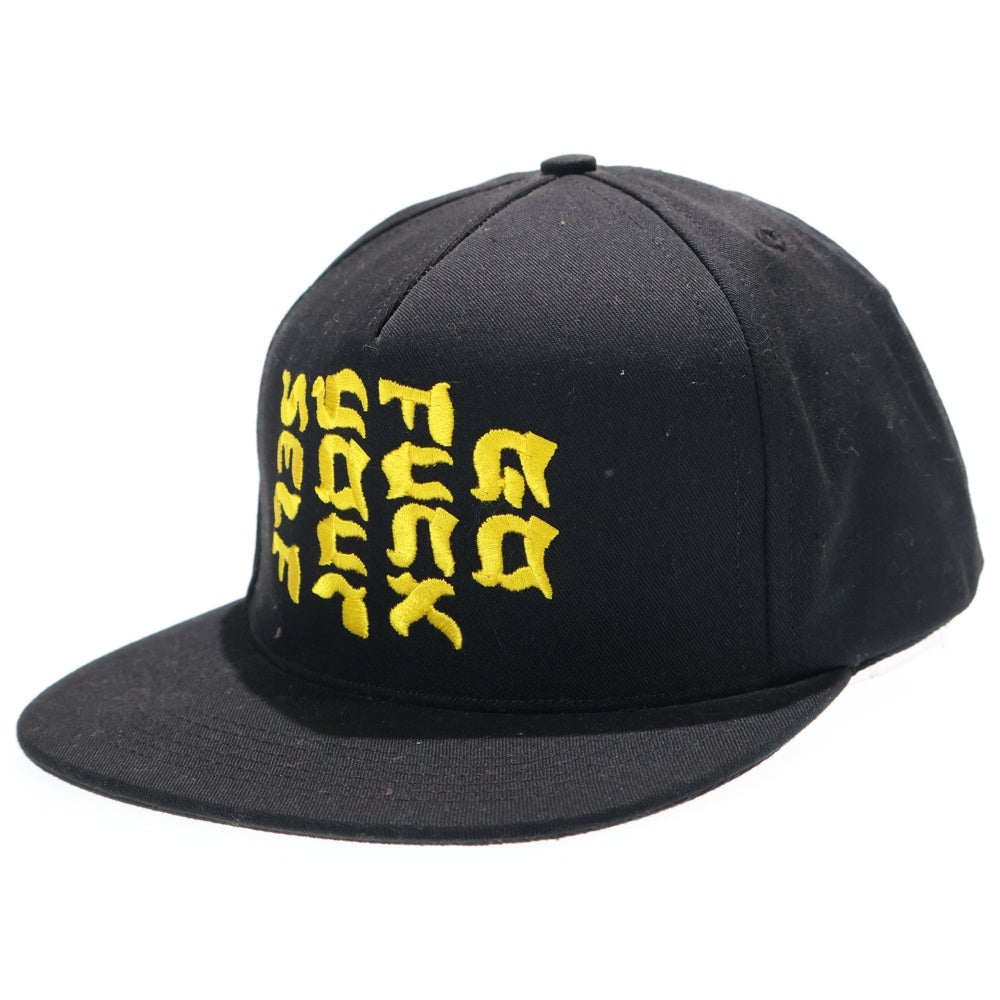SUPREME(シュプリーム) 17SS Go Fuck Yourself 5Panel フロントエンブロイダリー 5パネルキャップ 帽子 ブラック/イエロー