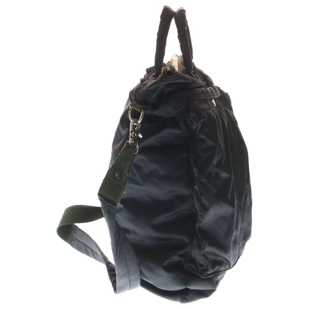 PORTER(ポーター) PX TANKER 2WAY HELMET BAG タンカー ヘルメットバッグ ショルダー ハンドバッグ ブラック/カーキ 376-09316