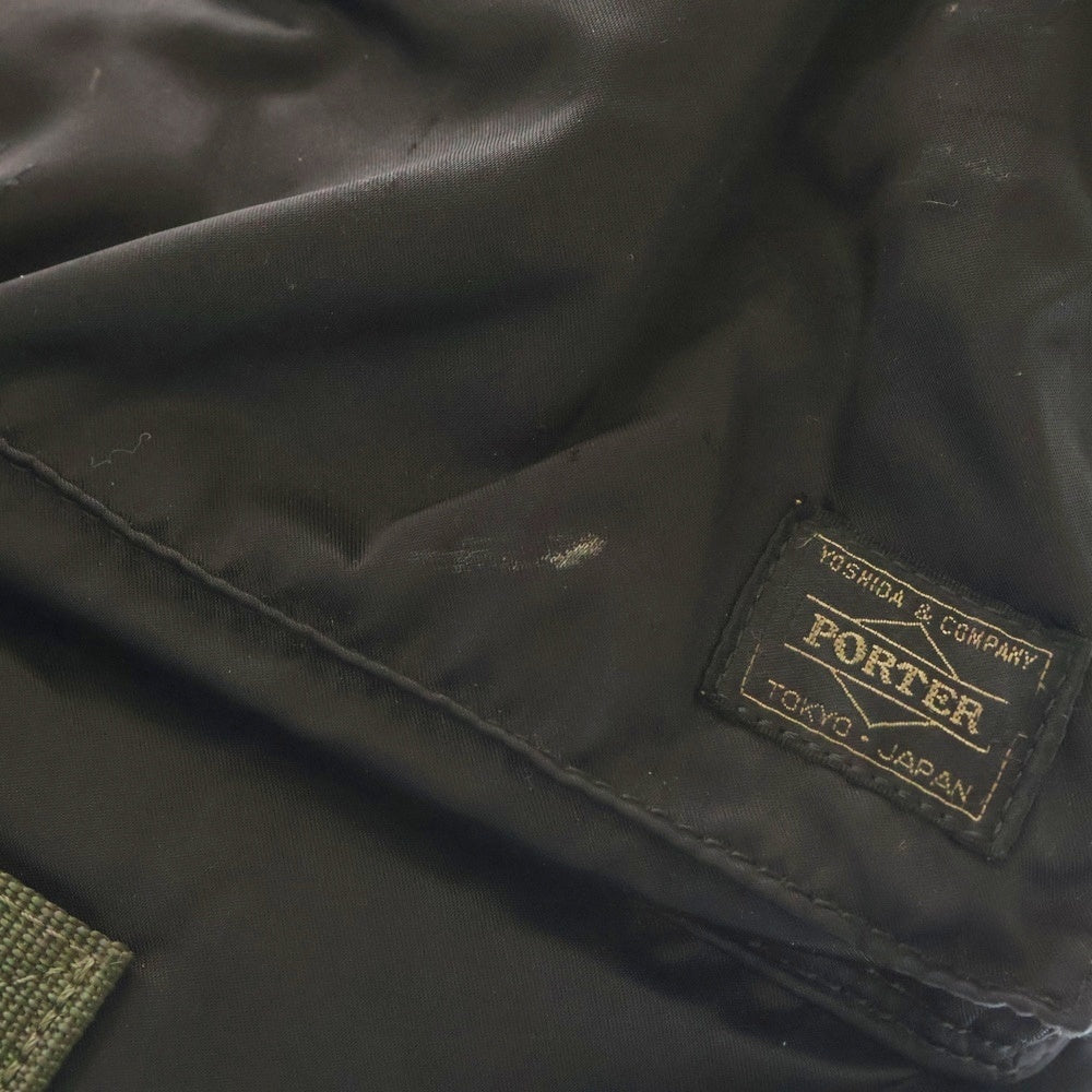 PORTER(ポーター) PX TANKER 2WAY HELMET BAG タンカー ヘルメットバッグ ショルダー ハンドバッグ ブラック/カーキ 376-09316
