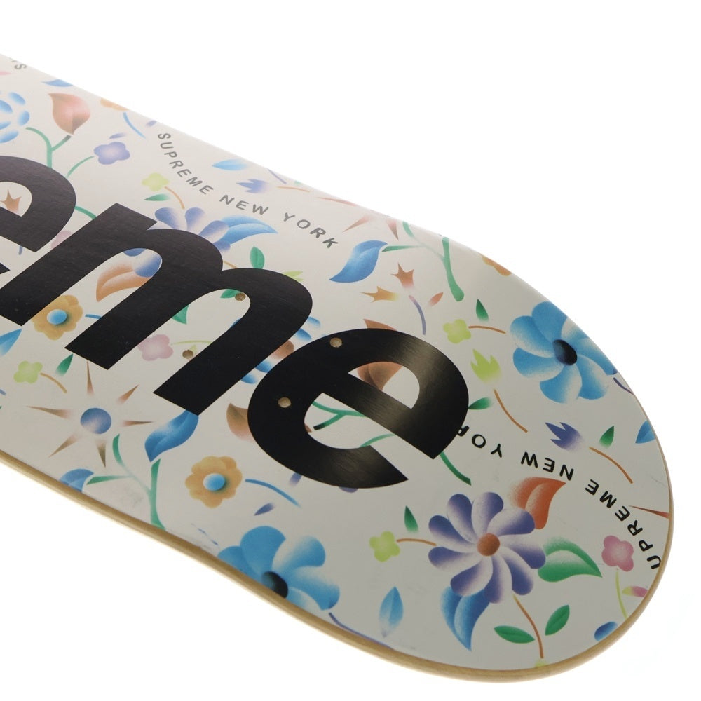 SUPREME(シュプリーム) 19SS Airbrushed Floral Skateboard Deck エアブラシド フローラル スケートボードデッキ ホワイト/ブラック