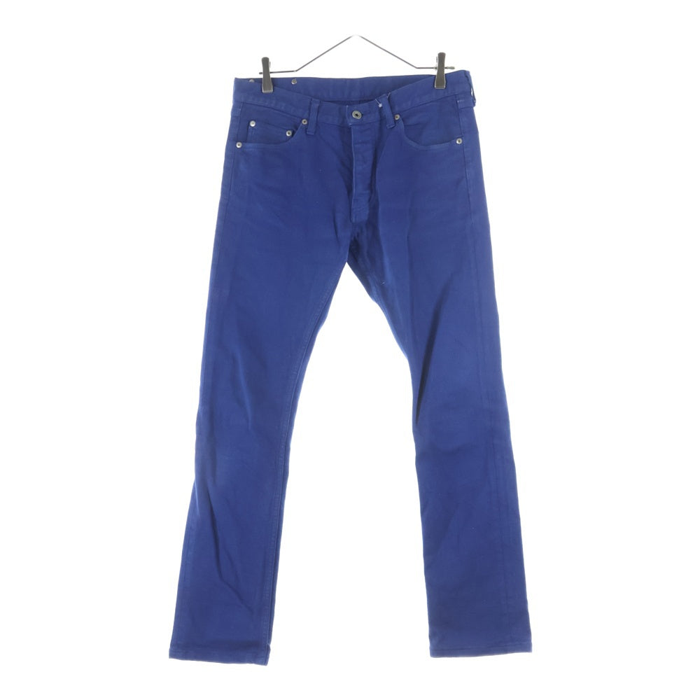 ISAMU KATAYAMA BACKLASH(イサムカタヤマバックラッシュ) パッチ ストレッチ ストレートパンツ ブルー 1356-01