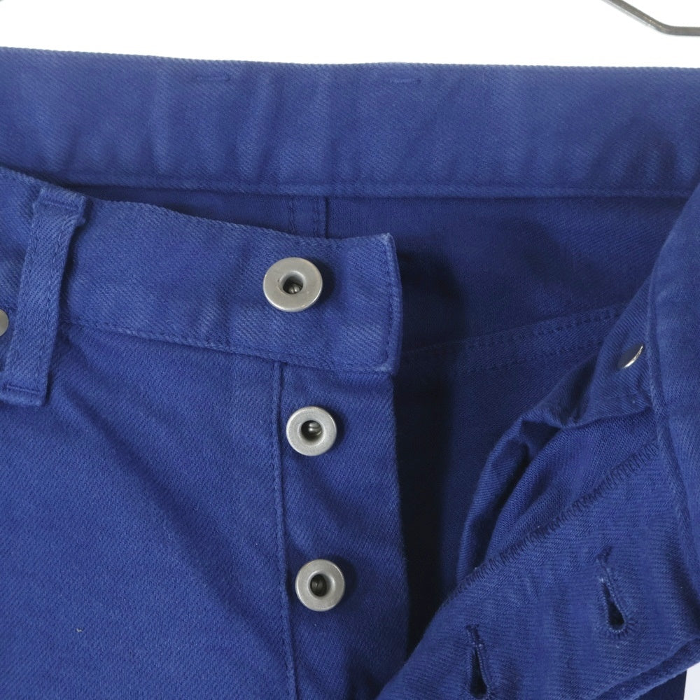 ISAMU KATAYAMA BACKLASH(イサムカタヤマバックラッシュ) パッチ ストレッチ ストレートパンツ ブルー 1356-01