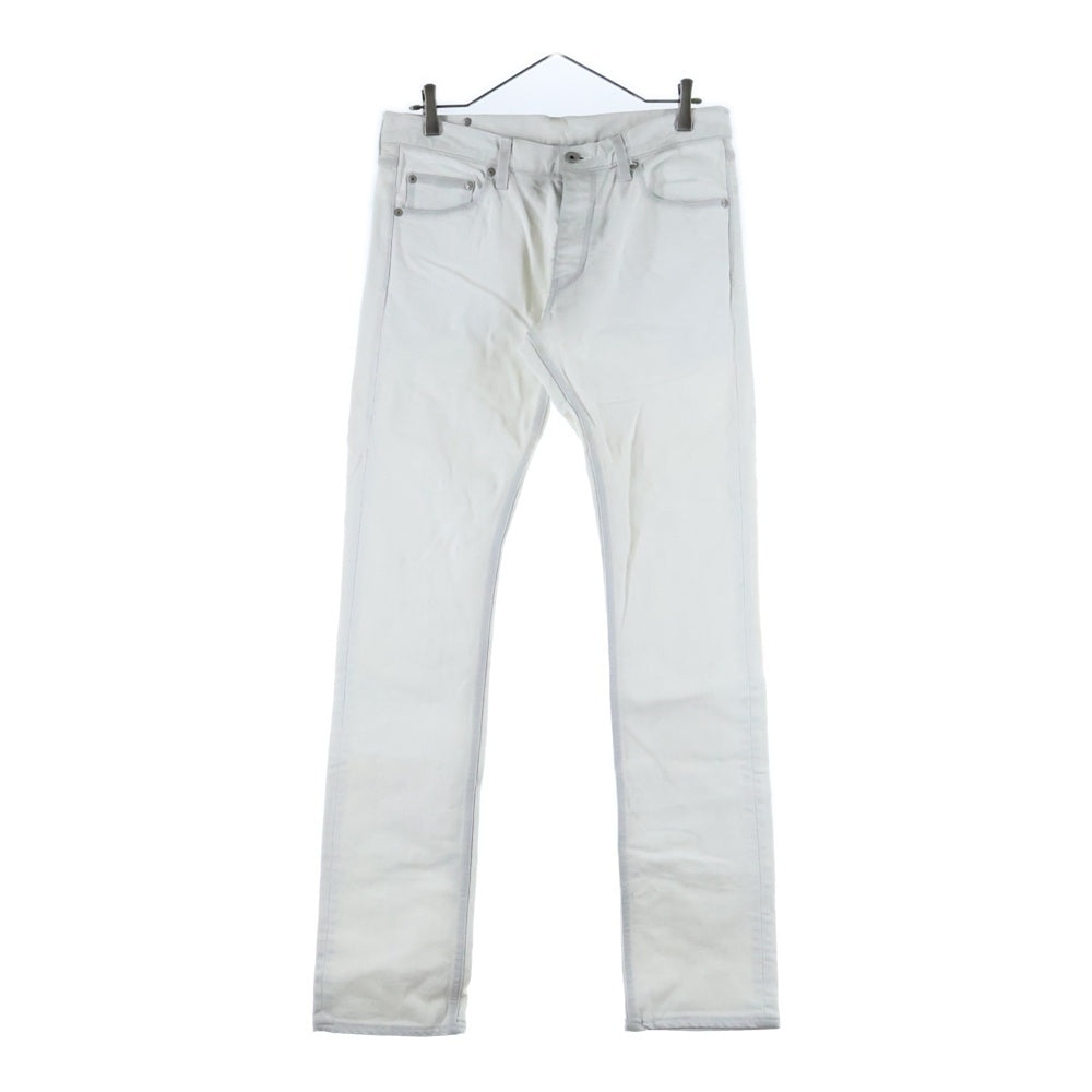 ISAMU KATAYAMA BACKLASH(イサムカタヤマバックラッシュ) コットン ストレッチ ストレート スキニーパンツ ホワイト 1356-01