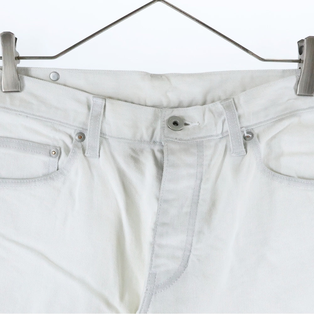 ISAMU KATAYAMA BACKLASH(イサムカタヤマバックラッシュ) コットン ストレッチ ストレート スキニーパンツ ホワイト 1356-01