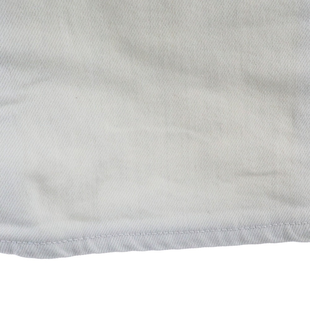 ISAMU KATAYAMA BACKLASH(イサムカタヤマバックラッシュ) コットン ストレッチ ストレート スキニーパンツ ホワイト 1356-01