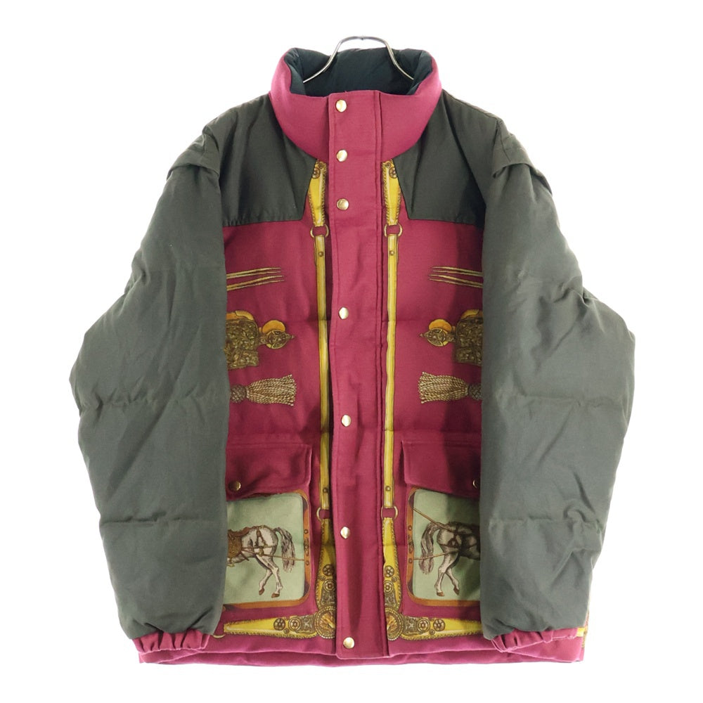 GUCCI(グッチ) BAROQUE PATTERN PUFFER JACKET バロックパターン 2WAY 総柄 中綿ダウンジャケット ダウンベスト レッド/ブラック 595436 Z8AFG