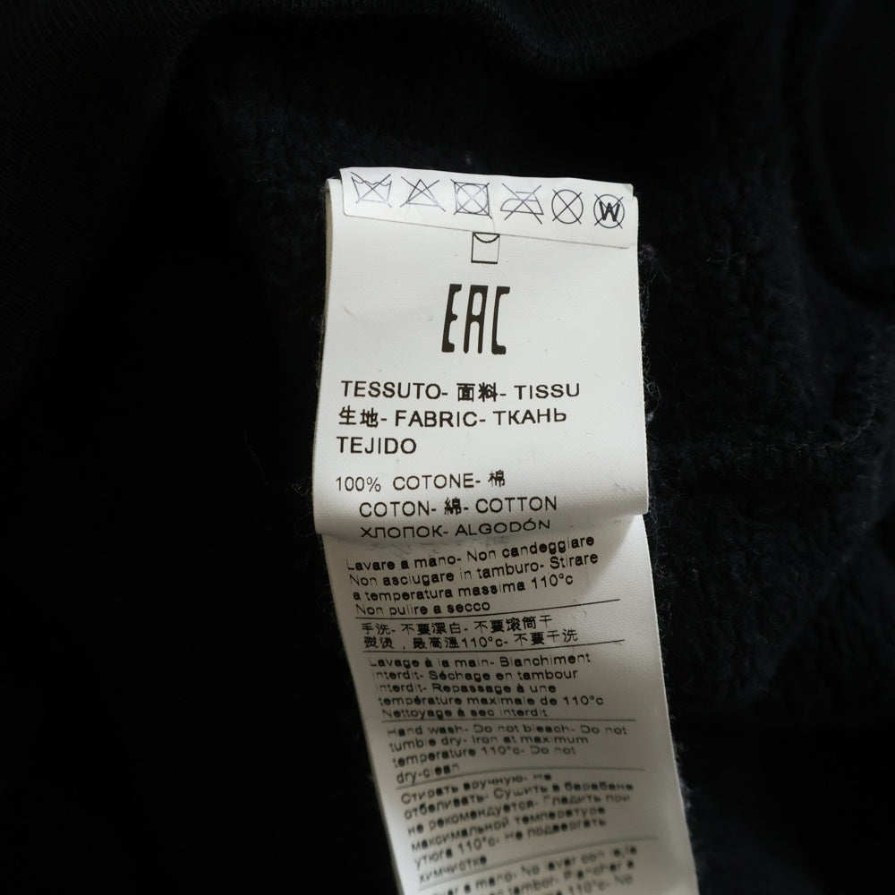 MSGM(エムエスジーエム) フロントロゴ ダブルフーデッド プルオーバーパーカー スウェットフーディ ブラック/レッド/グリーン 2940MM176