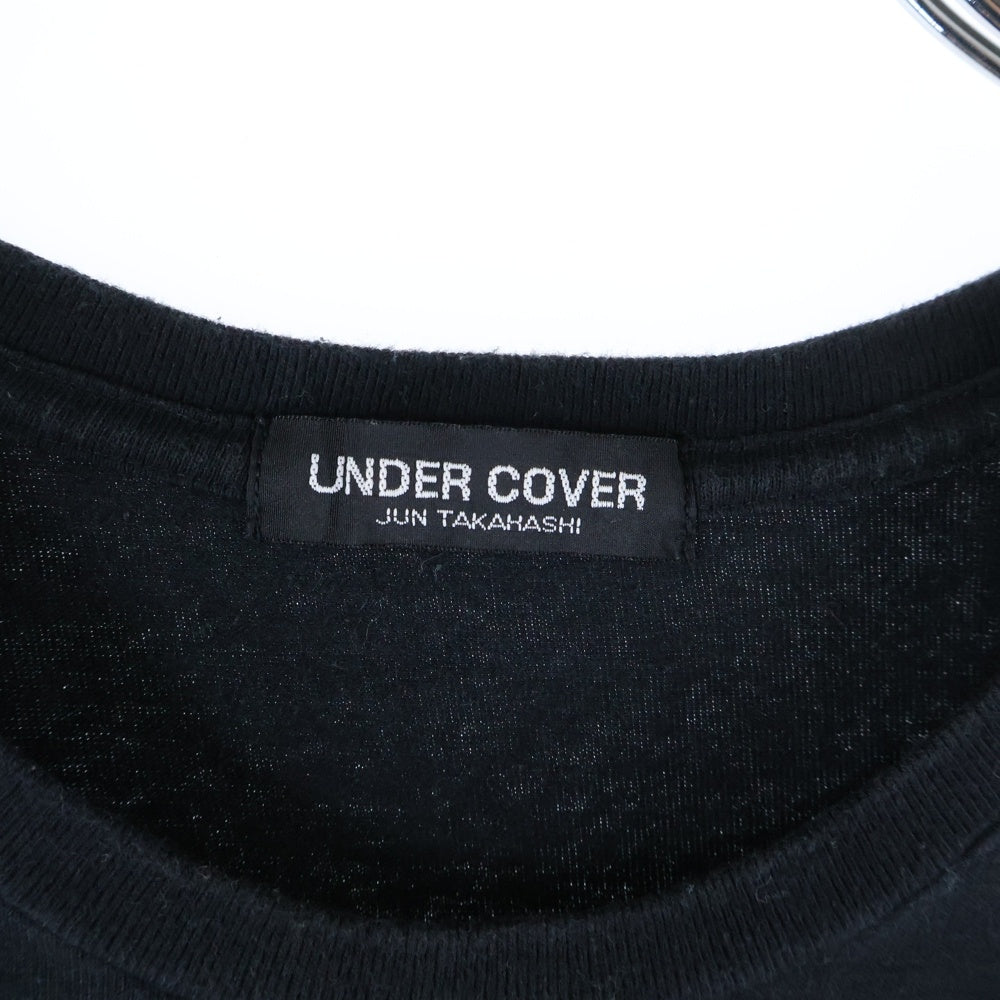 UNDERCOVER(アンダーカバー) RECORDS TEE フロントプリント クルーネック 半袖Tシャツ カットソー ブラック UCU9807
