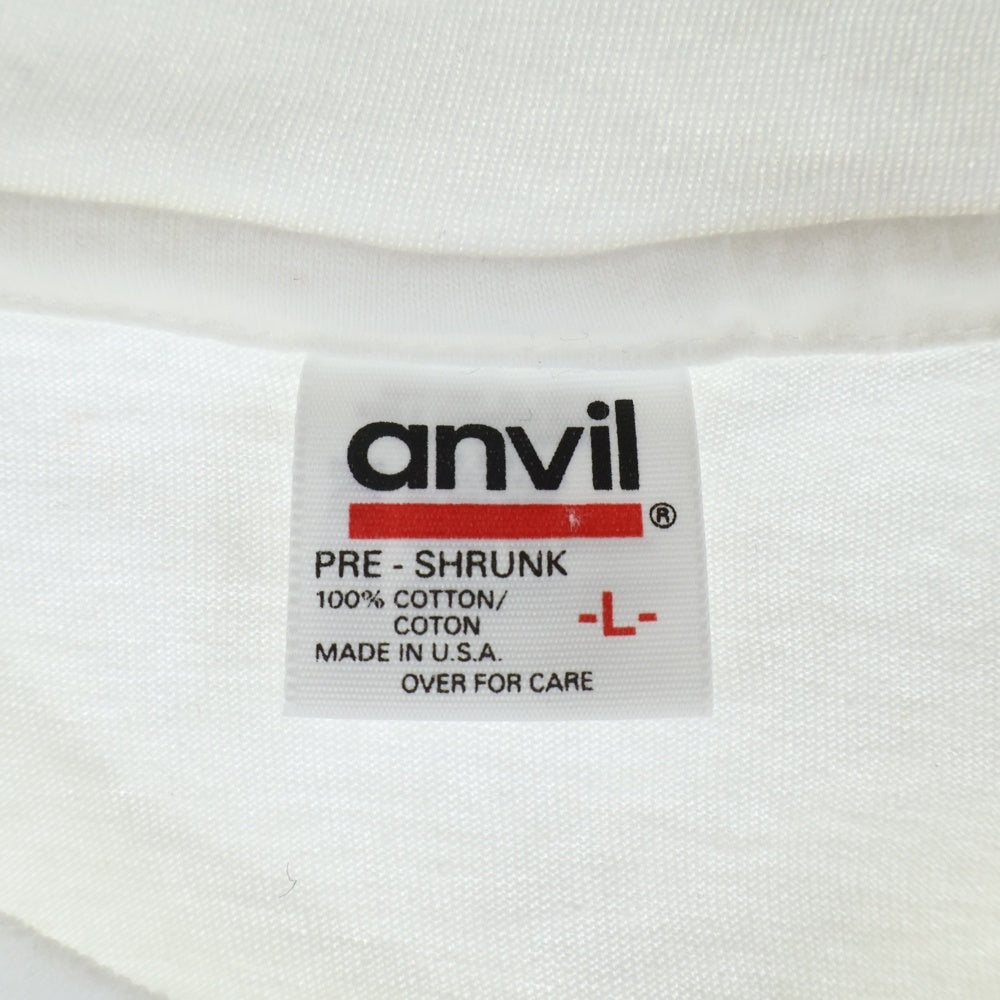 VINTAGE(ヴィンテージ) 90S SHI ANA ISHIKAWA anvilタグ クルーネック半袖Tシャツ カットソー ホワイト