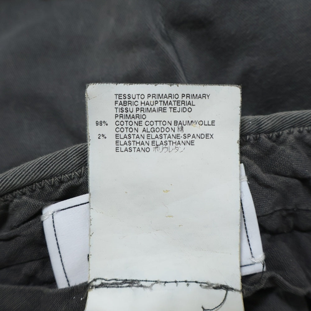 Maison Martin Margiela(メゾンマルタンマルジェラ) ここのえ期 ボタンフライ スリムフィット チノパンツ グレー S30KA0215