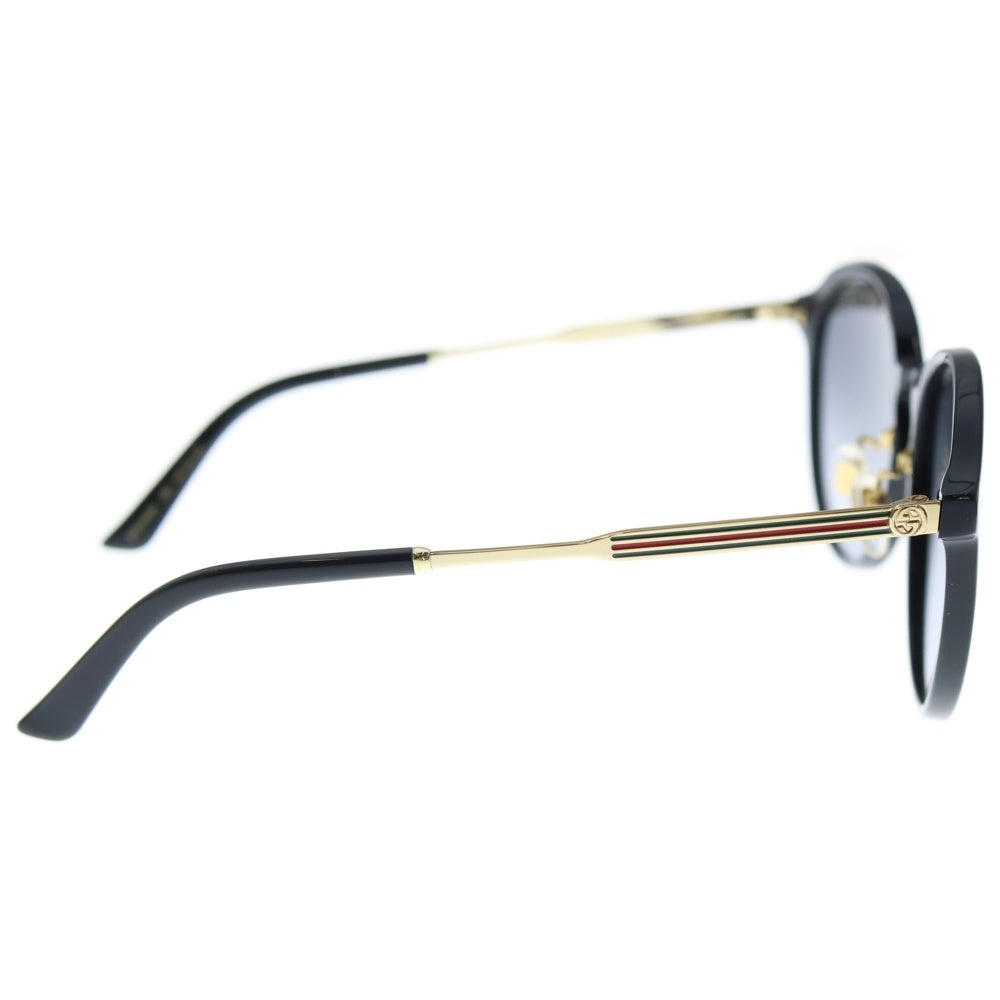 GUCCI(グッチ) サイドインターロッキングG アジアンフィット サングラス メガネ アイウェア ブラック/ゴールド GG0205SK